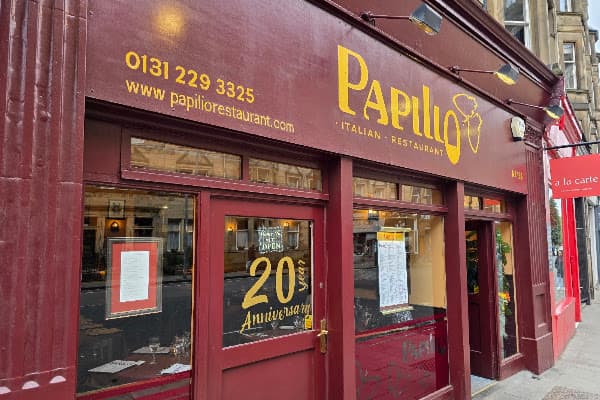 Papilio — gluten-free restaurant in Edinburgh